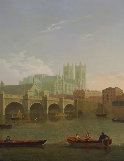 Abadía y puente de Westminster de Joseph Farington