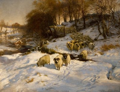 Ovejas en la nieve de Joseph Farquharson