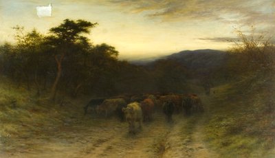 Entre el crepúsculo y la oscuridad cuando las vacas vuelven a casa de Joseph Farquharson