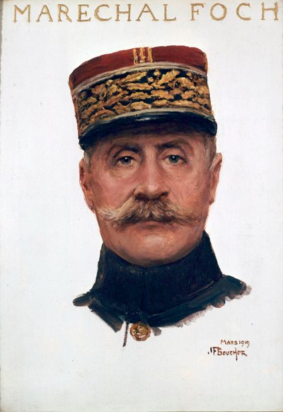 Retrato del mariscal Ferdinand Foch de Joseph Felix Bouchor