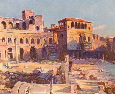 Roma: La Marcha de Trajano (litografía en color) de Joseph Felix Bouchor