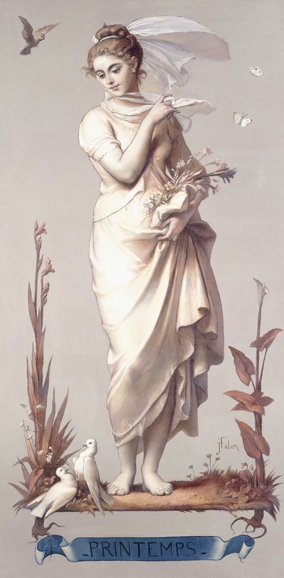 Las cuatro estaciones - Primavera, 1873-74 de Joseph Felon