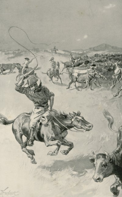 Reunión de ganado en Queensland de Joseph Finnemore