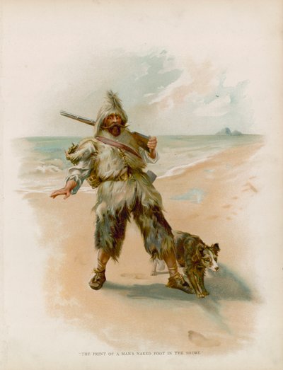 Ilustración para Robinson Crusoe de Joseph Finnemore