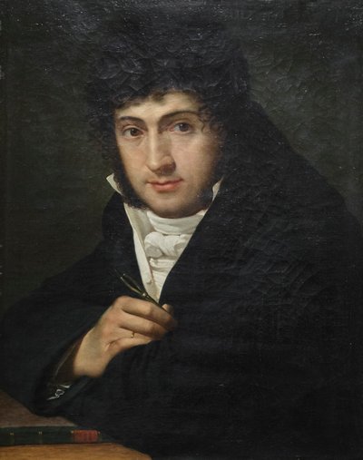 Retrato de Pelagio Palagi, Joseph François Ducq (óleo sobre lienzo) de Joseph François Ducq