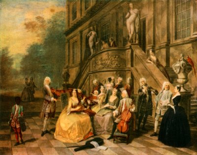 Fiesta musical en Wanstead House de Joseph Frans Nollekens