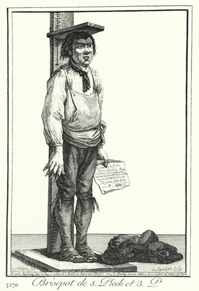 Un chiflado de cinco pies y tres pulgadas (grabado) de Joseph Franz von (after) Goez