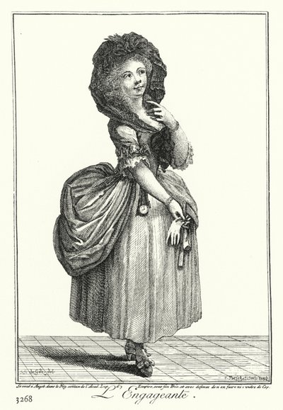 La chica encantadora (grabado) de Joseph Franz von (after) Goez