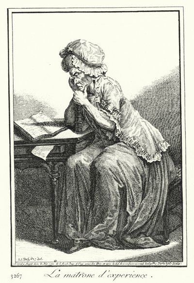 La matrona experimentada (grabado) de Joseph Franz von (after) Goez