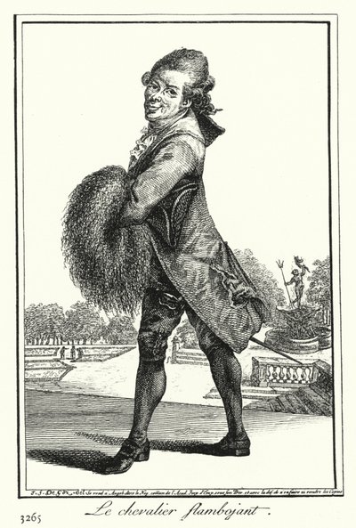 El caballero extravagante (grabado) de Joseph Franz von (after) Goez
