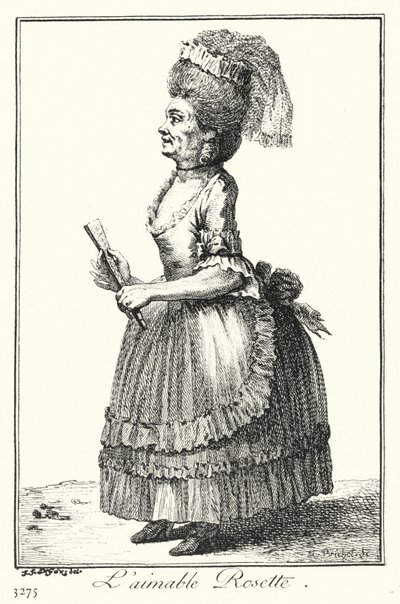 La encantadora Rosette (grabado) de Joseph Franz von (after) Goez