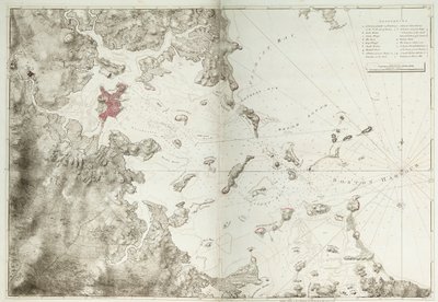 Carta del puerto de Boston de Joseph Frederick Wallet DesBarres