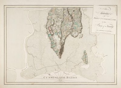 Los alrededores de Fort Cumberland en la bahía de Fundy de Joseph Frederick Wallet DesBarres