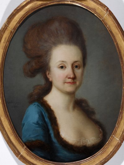 Retrato de Euphrosine Katharina von Bock, nacida von Stackelberg 1752-1821, 1780 de Joseph Friedrich August Darbes