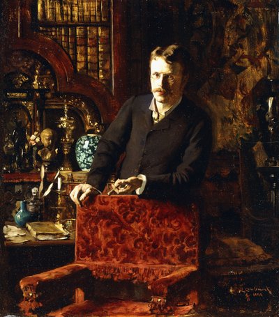Un caballero en un interior, 1881 de Joseph Gabriel Aubrun