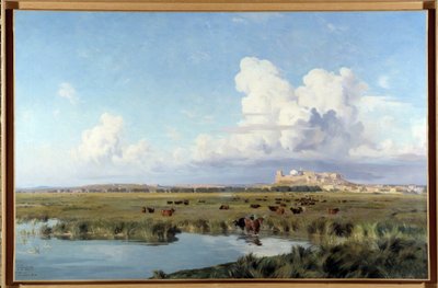 Paisaje de la Camarga (óleo sobre lienzo) de Joseph Garibaldi