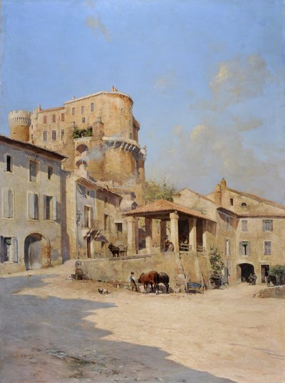El castillo de Isnard en Suze la Rousse (Suze-la-Rousse) de Joseph Garibaldi