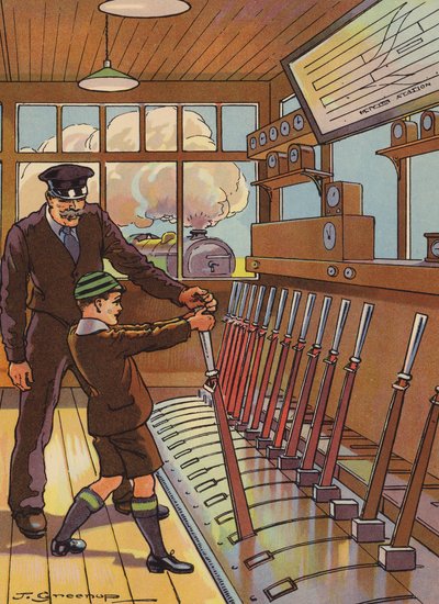 "Cuando sea un hombre" (litografía en color) de Joseph Greenup