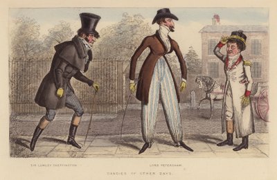 Dandies of Other Days (grabado en color) de Joseph Grego