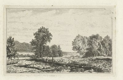 Paisaje con dos figuras de Joseph Hartogensis