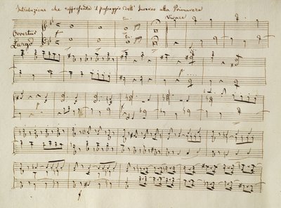 Obertura de la partitura de 