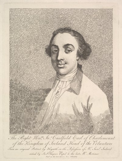 El muy honorable James Caulfield, Conde de Charlemount del Reino de Irlanda, 19 de marzo de 1782 de Joseph Haynes