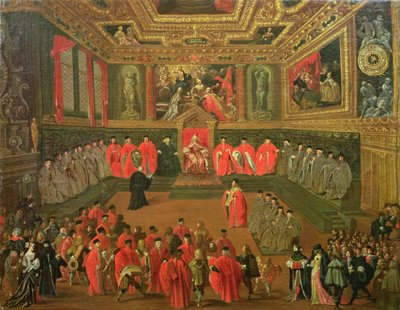 Audiencia con el Dogo en el Colegio del Palacio Ducal de Joseph Heintz