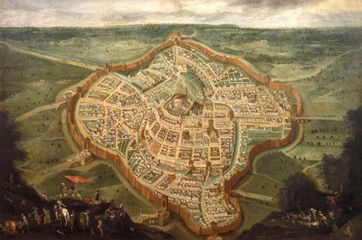 Mapa de la ciudad de Udine de Joseph Heintz the Younger