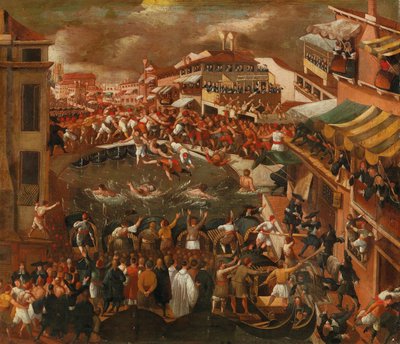 Ponte dei Pugni en Venecia de Joseph Heintz the Younger