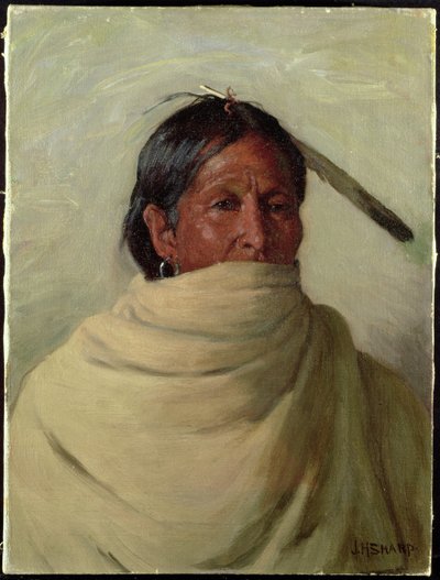Standing-Deer-Taos (óleo sobre lienzo) de Joseph Henry Sharp
