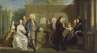Una conversación familiar, c.1730 de Joseph Highmore