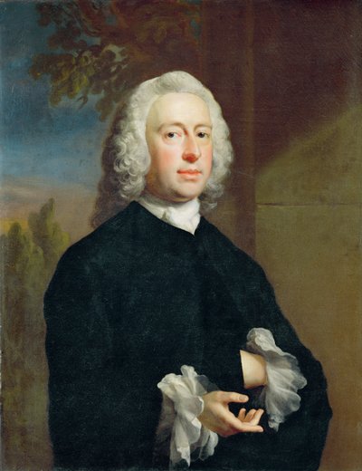 Un hombre desconocido de negro, 1735 de Joseph Highmore