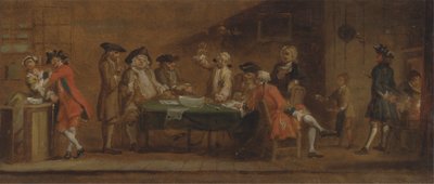 Figuras en una taberna o cafetería de Joseph Highmore
