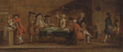 Figuras en una taberna o cafetería, ca. 1725 o después de 1750 de Joseph Highmore