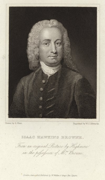 Isaac Hawkins Browne - escritor y político inglés (1705 - 1760) de Joseph Highmore
