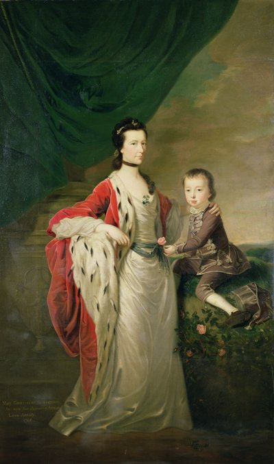 Mary, Condesa de Shaftsbury y su Hijo, Anthony Ashley Cooper de Joseph Highmore