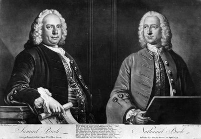 Los hermanos Buck, grabado por Richard Houston, 1774 de Joseph Highmore