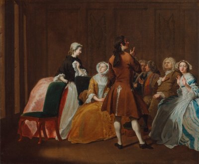 La familia Harlowe, de "Clarissa" de Samuel Richardson de Joseph Highmore