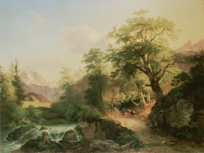 Bosque cerca de Viena, 1852 de Joseph Hoger