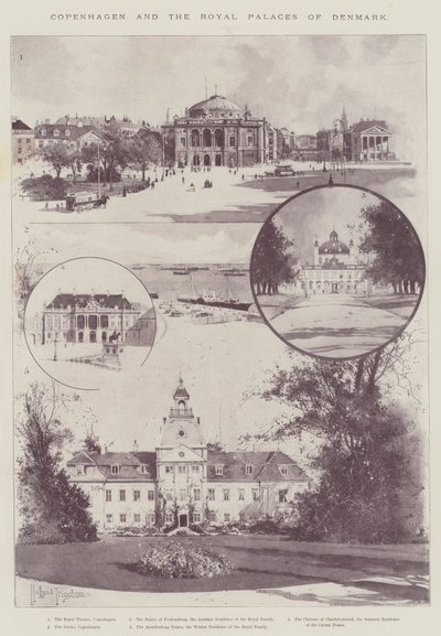 Copenhague y los palacios reales de Dinamarca de Joseph Holland Tringham