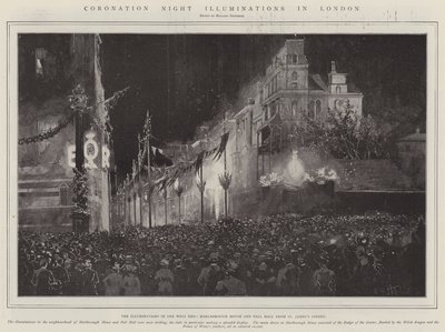 Iluminaciones de la Noche de Coronación en Londres de Joseph Holland Tringham