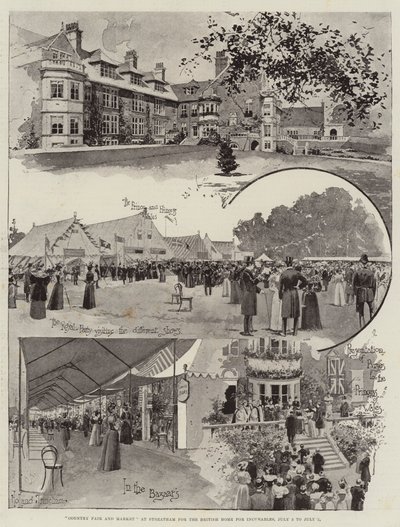 Feria y mercado en Streatham para el British Home for Incurables, 3 al 5 de julio de Joseph Holland Tringham