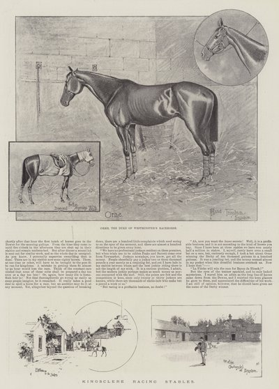 Establos de carreras de Kingsclere de Joseph Holland Tringham