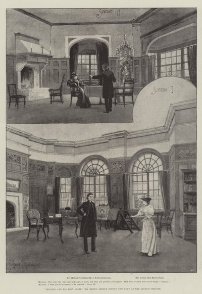 Miguel y su ángel perdido, nueva obra de Mr. Henry Arthur Jones en el Teatro Lyceum de Joseph Holland Tringham