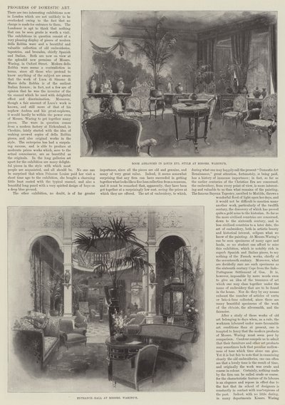 Progreso del arte doméstico de Joseph Holland Tringham