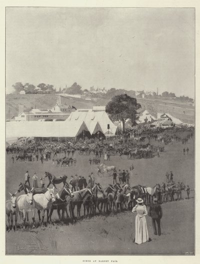 Escena en la Feria de Barnet de Joseph Holland Tringham