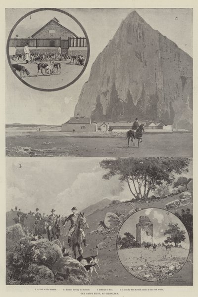 La caza de Calpe, en Gibraltar de Joseph Holland Tringham