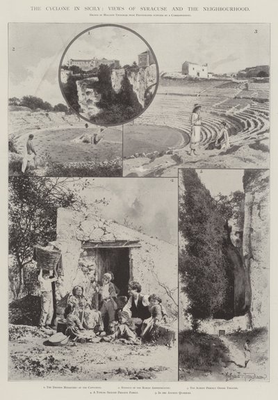 El Ciclón en Sicilia, Vistas de Siracusa y los Alrededores de Joseph Holland Tringham
