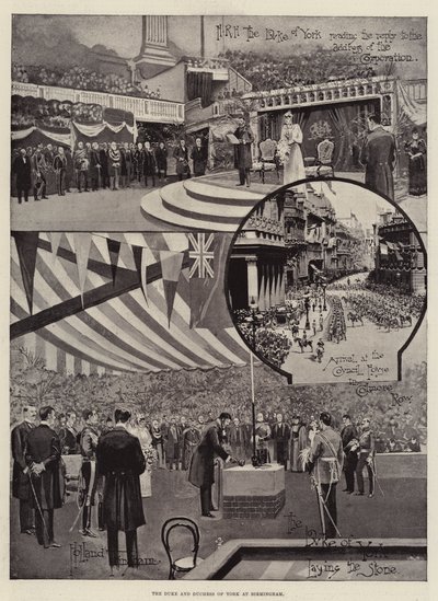El Duque y la Duquesa de York en Birmingham de Joseph Holland Tringham