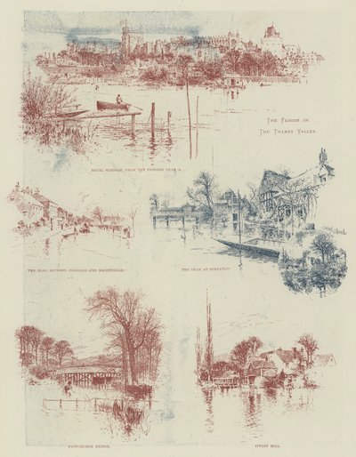 Las inundaciones en el valle del Támesis de Joseph Holland Tringham